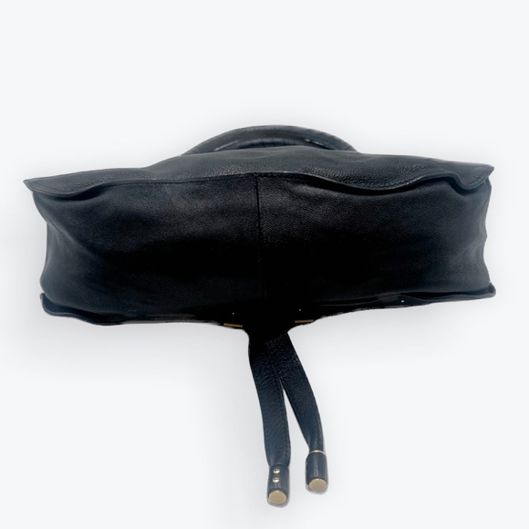 Chloe Medium Black Leather Studded Marcie Convertible 2way Satchel Ltd Edition - Picture 5 of 16